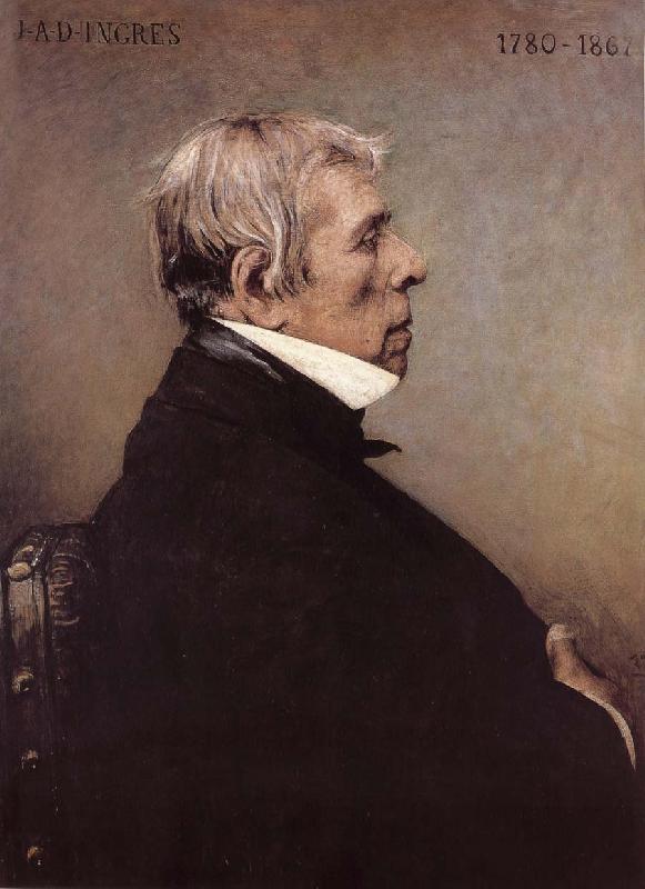 Jean-Auguste Dominique Ingres Portrait of henli oil painting image